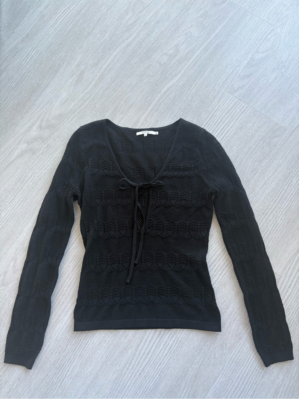 Tularosa Black Knit Long Sleeve